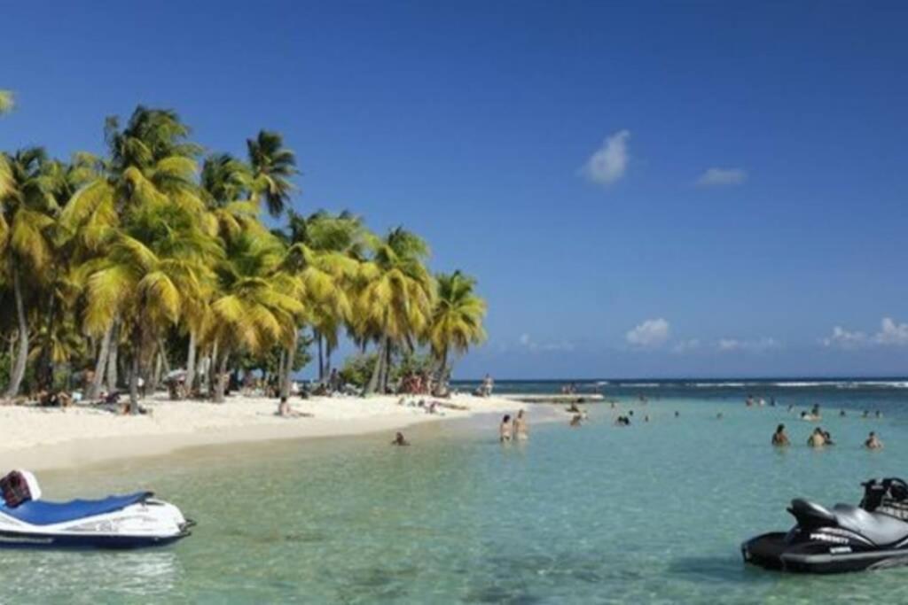 Gite Cajou Dans Jardin Tropical Ventile A Sainte-Anne 外观 照片